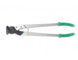 Pákové dvojruční nůžky ke stříhání Al a Cu kabelů do průměru 50 mm.