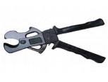 Ráčnové jednoruční nůžky na AL a Cu vodiče do průměru 34 mm, verze PROFI, čelní.