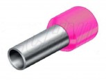 Dutinky izolované, 0,34mm2 / délka 6mm, růžové
