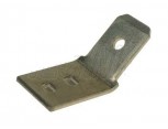 Nýtovací plochý kolík ocelový niklovaný, rozměr 6,3x0,8mm / 45°
