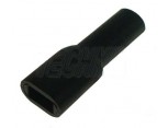 Kryt objímky jednopólový 2,8mm PVC černý