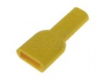 Kryt objímky jednopólový 2,8mm PVC žlutá